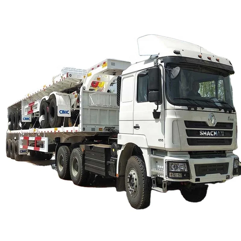 
 40-футовый двойной монгольский грузовой прицеп-контейнер с бортовой загрузкой угля  