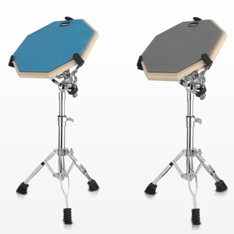 12 Inch Drum Pad With Adjustable Snare Drum Stand Professional Rubber Dumb Drum Practice Pad