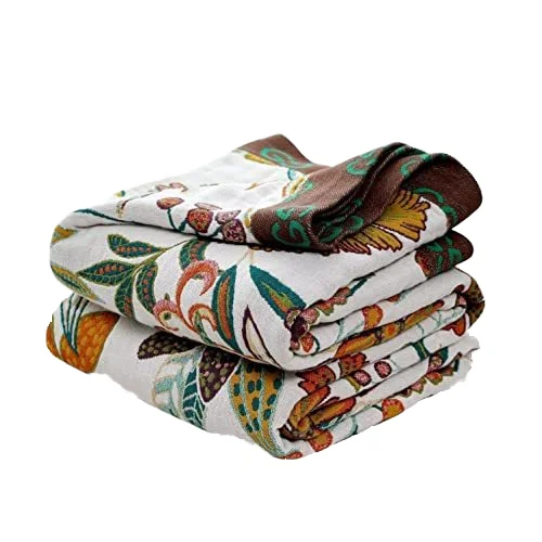 100% хлопковое/винтажное жаккардовое Тканое одеяло богемное для кресел диванов и кондиционеров