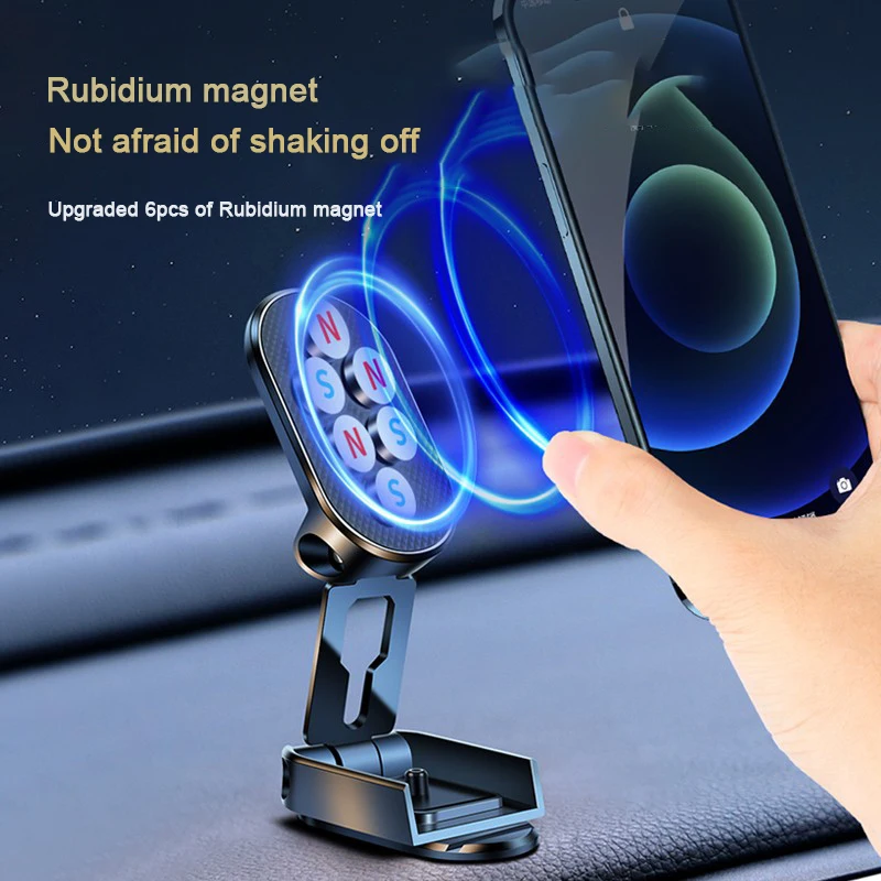 Wholesale factory Adjustable 360 Rotated Car Mobile Phone Stand Dashboard Phone Mount Bracket Portable Magnetic Car Phone Holder