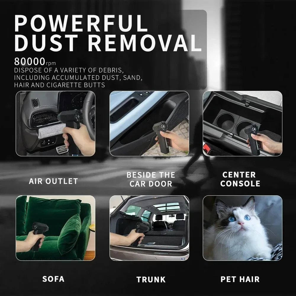 130000rpm Mini Compressed Air Duster Portable Hand Held Fan Electric Small Blower Mini Jet Turbo Fan JetFan For Clean