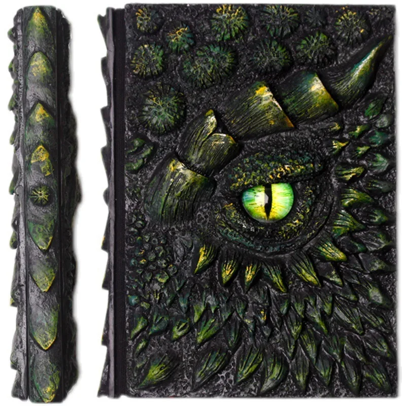 Делюкс анимированные дракона книга Deluxe смолы наружных осветительных приборов