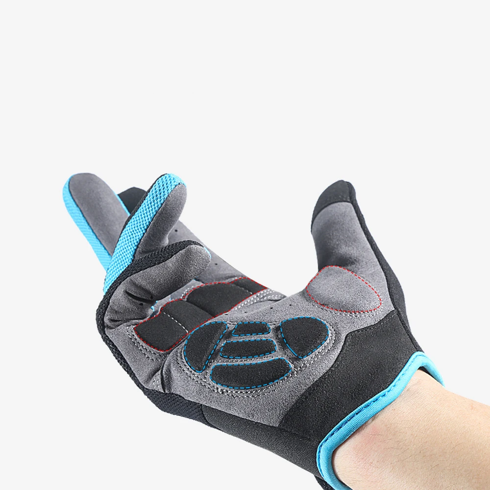 Thin Cycling Aero Full Finger Gloves Padded Custom Mesh Gel Outdoor Riding Cycling Glove