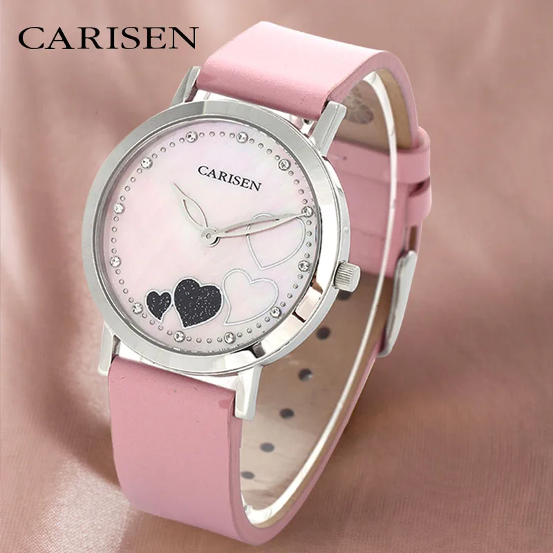 Current female watch wholesale genuine leather stainless steel luxury ladies quartz watches producer