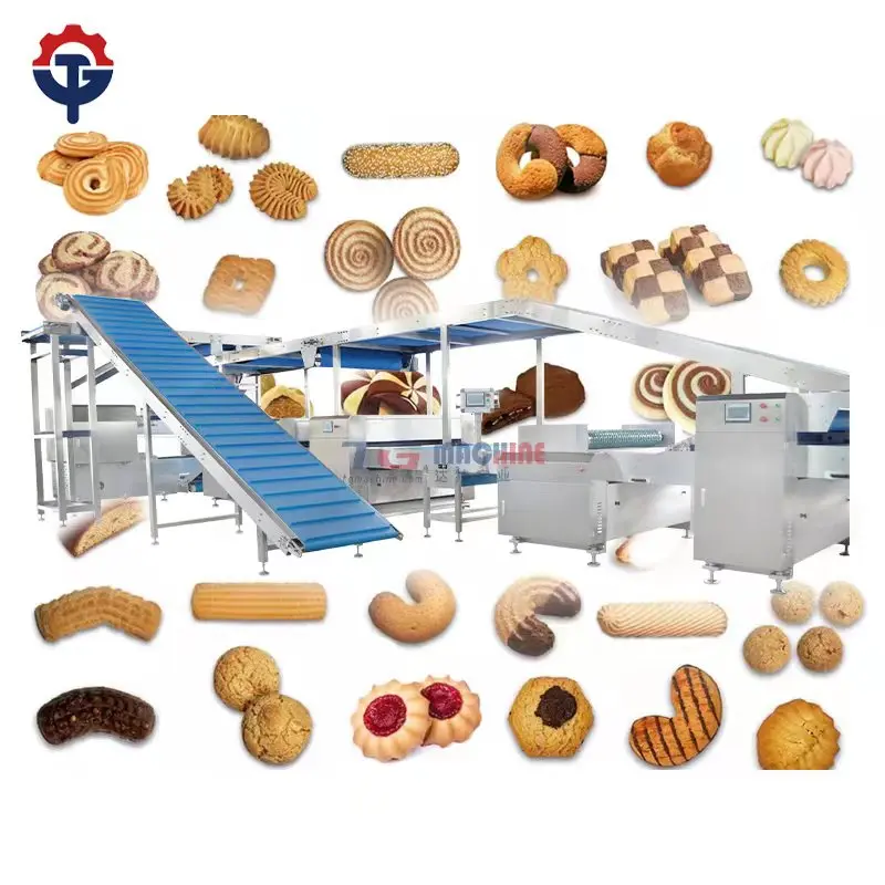Automatic Biscuit Cookie Depositor Machine Industrial Rotary Cookie Biscuit Making Machine For Supplier