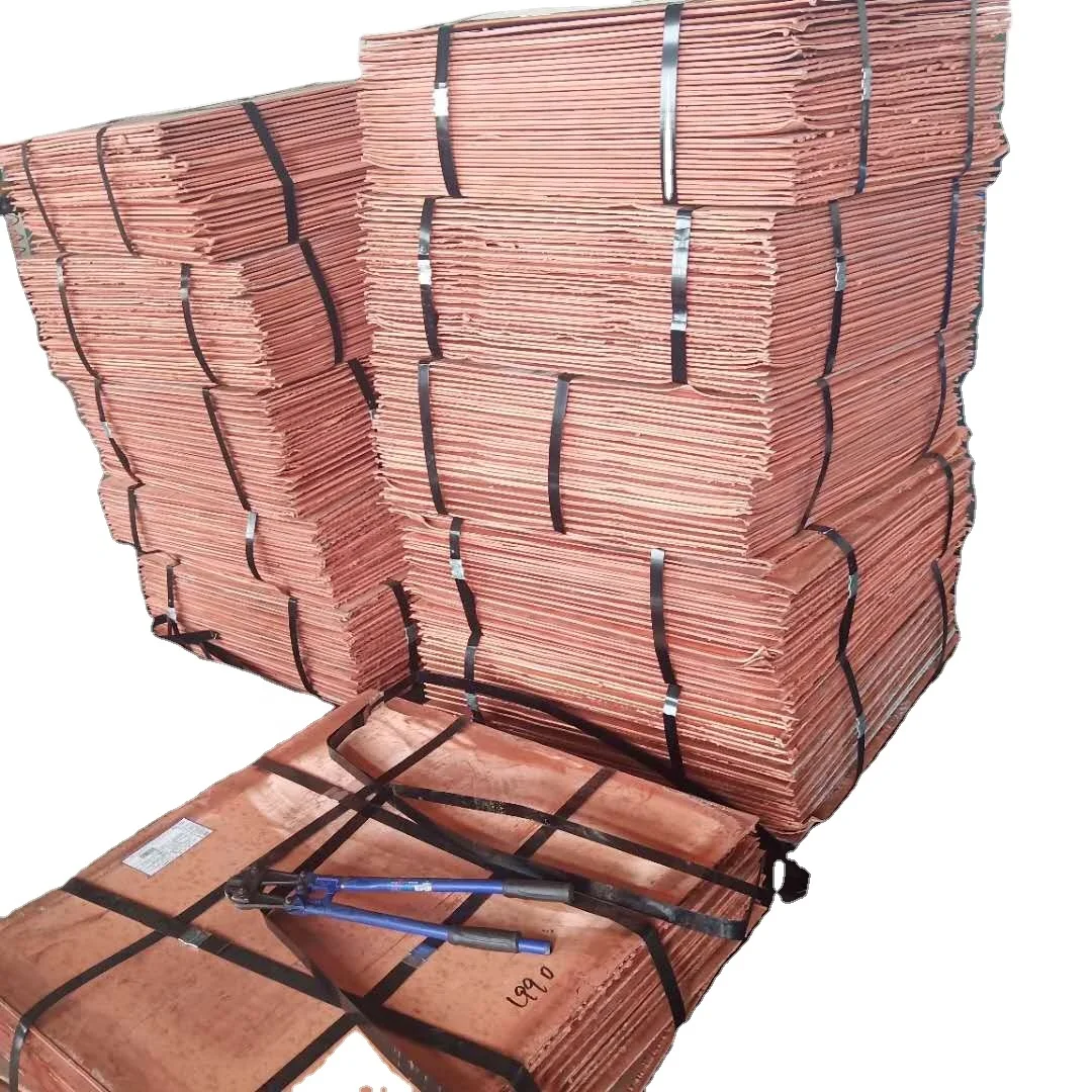 China Manufacturer Professional Supply Copper Cathode 99.99 Copper Plate 99.99% For Sale
