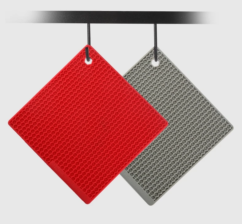 heat resistant silicone trivet heat mats hot kitchen microwave oven plate pot holders drying mat holder for pot