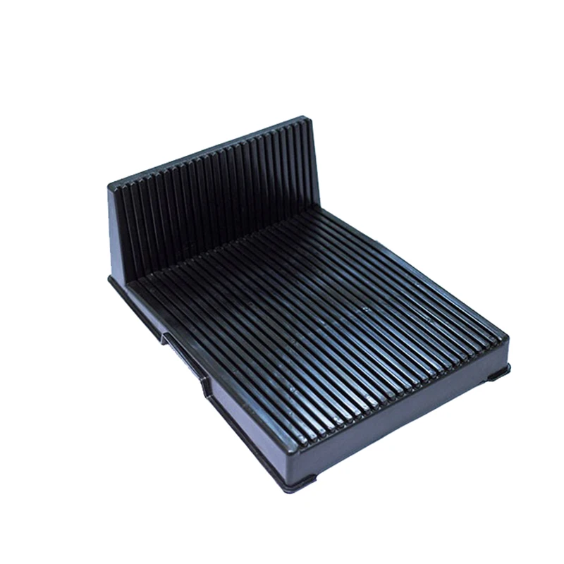 L Style Black PP Antistatic PCB Storage Holder 265 X205x95mm ESD Rack
