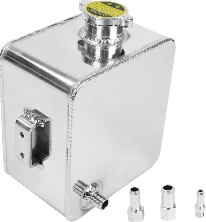 2.5L Universal Aluminum Coolant Radiator Overflow Expansion Tank Reservoir Recovery Water Tank Bottle