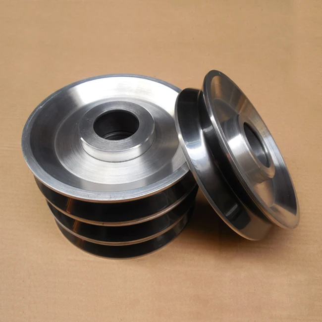 45*12 V-groove Ceramic lagging Drive Pulley With 608 Bearing