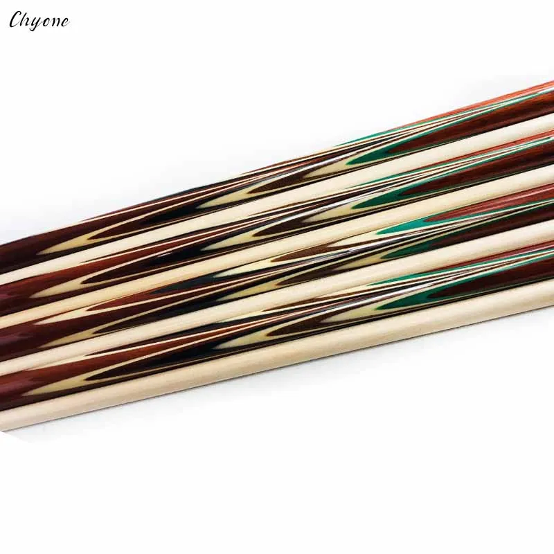Chyone custom rainbow deisgn sandalwood inlay carom cue spliced carom cue billiard pool cue stick