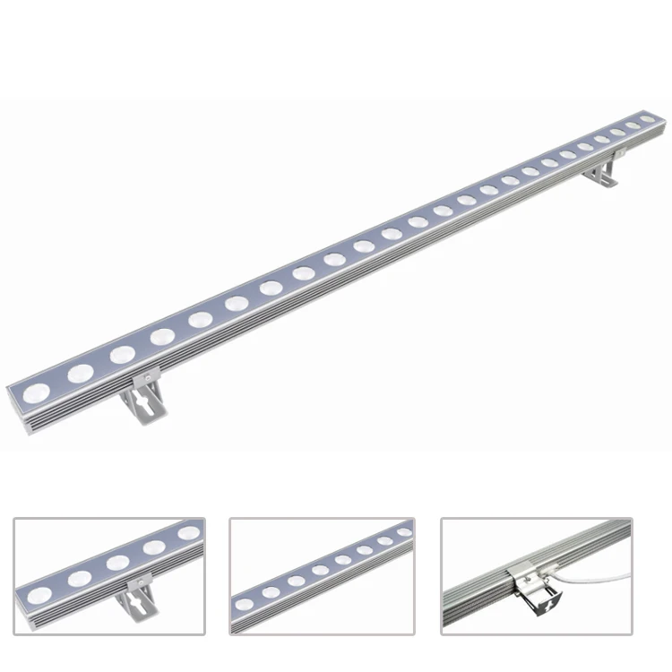 DMX led up lights outdoor 24w 36w led wall washer narrow beam angle 8 degree led linear wallwasher light