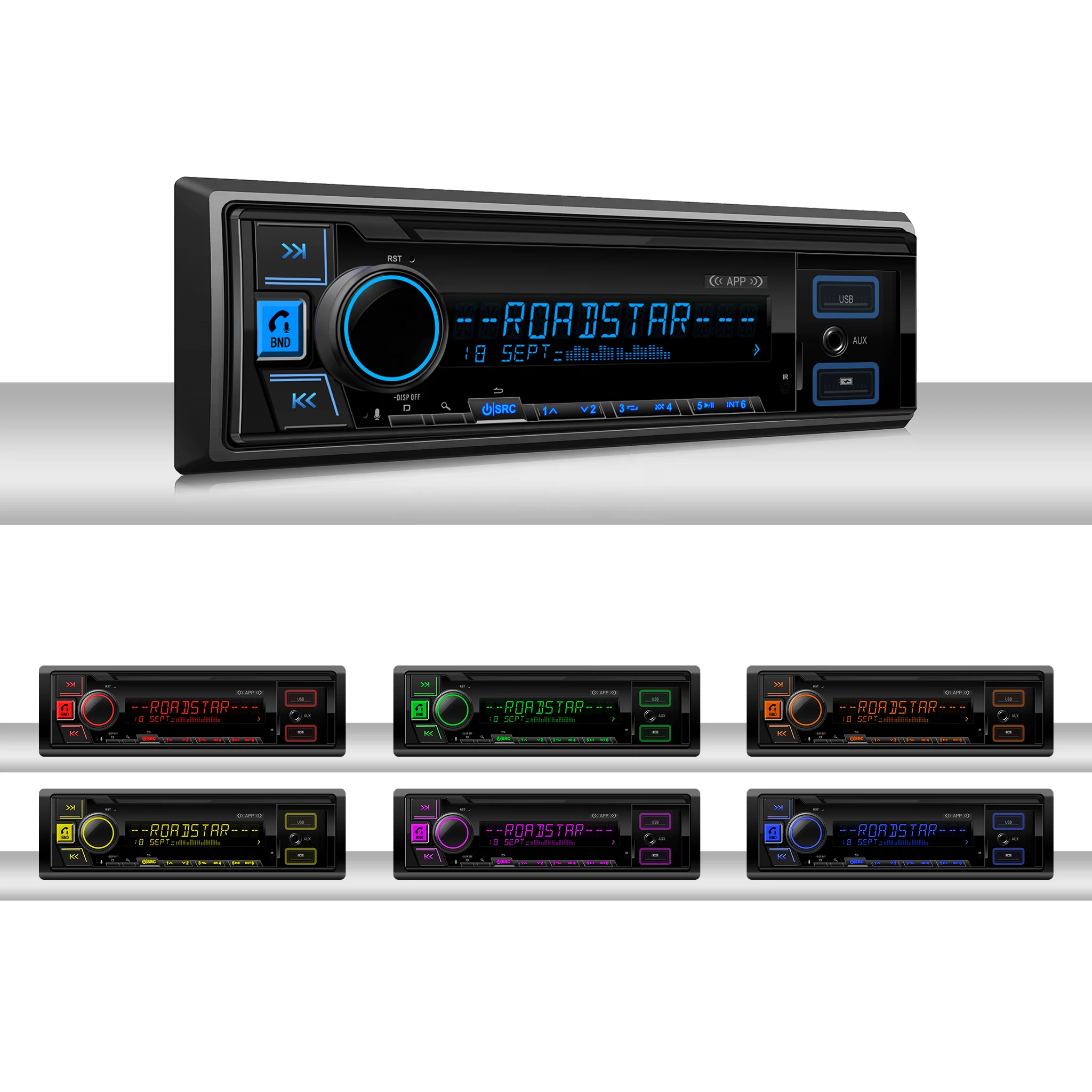 High quality car mp3 with  DSP 6RCA subwoofer Navigation support lossless music animation  car audio car charge
