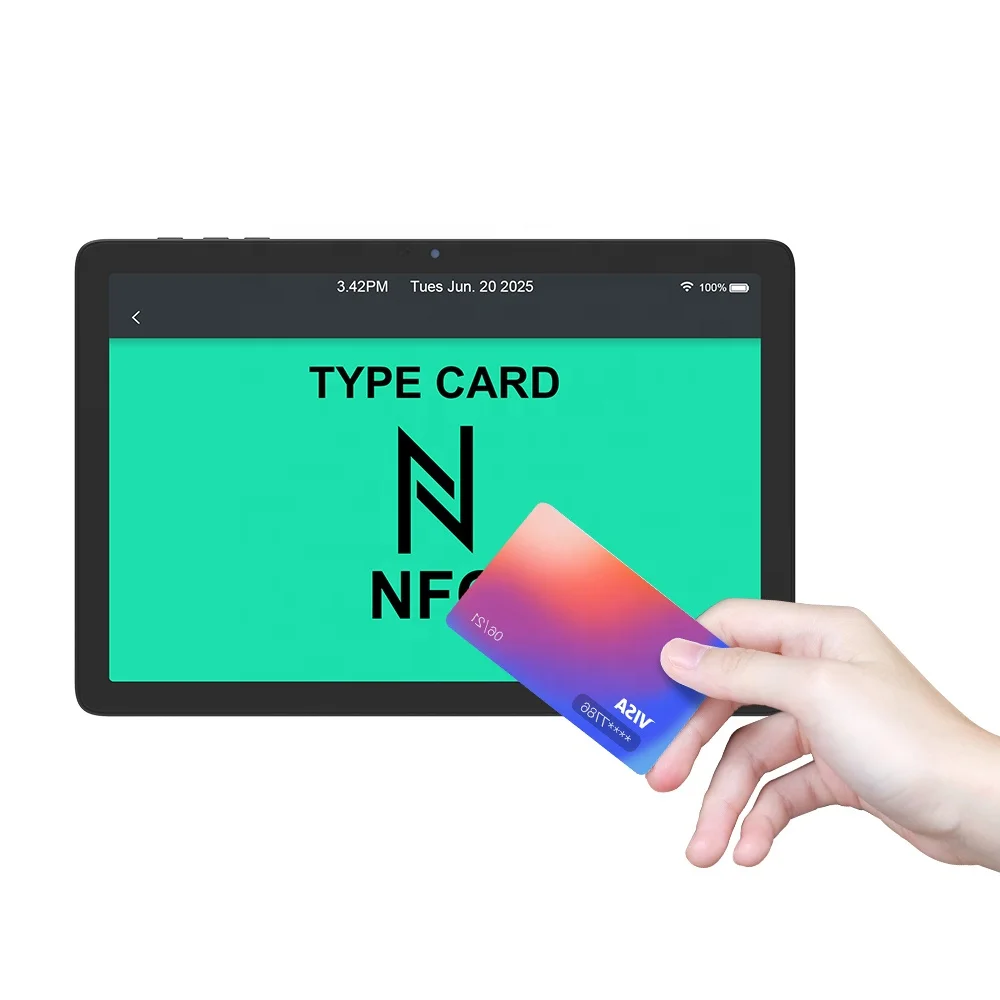 10inch front facing nfc android tap to pay smart screens contactless payment android tablet front nfc reader wifi pos tablet pc