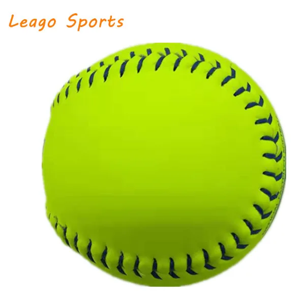 11 inch 12 inch split leather  Polyurethane core softballs raised seam professional USSSA  fastpitch softball balls for game