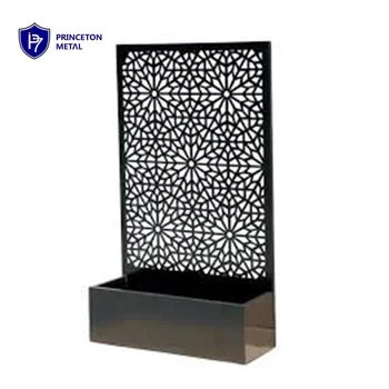 Customized modern decoration laser cutting aluminum flower planters