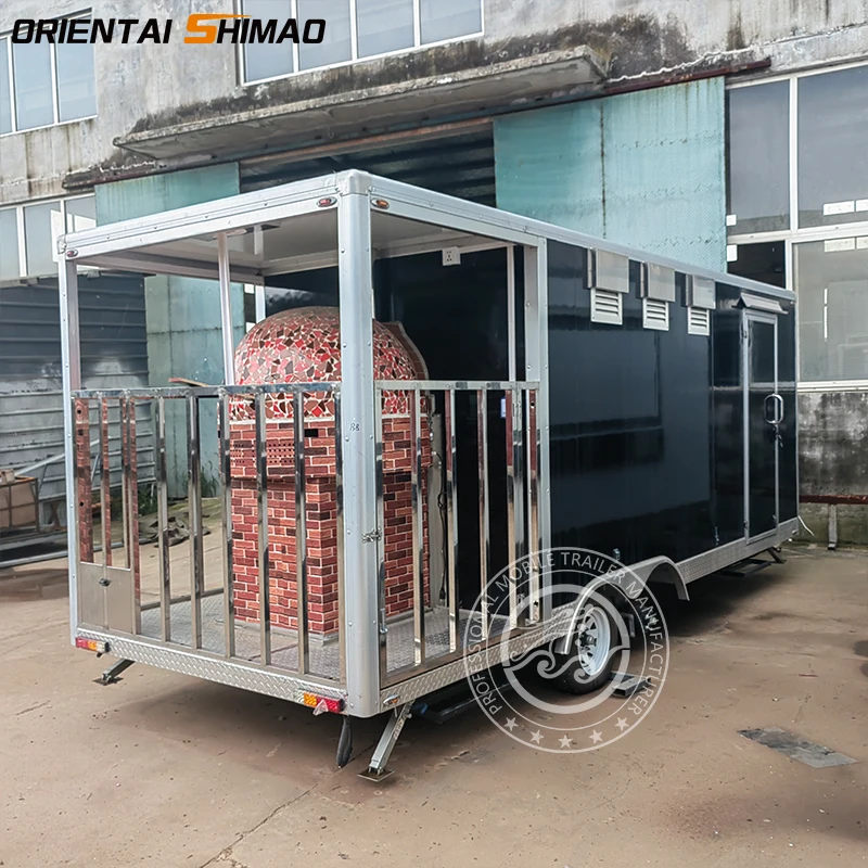 China hot dog coffee concession food trailer street kiosk small food cart pizza oven food truck