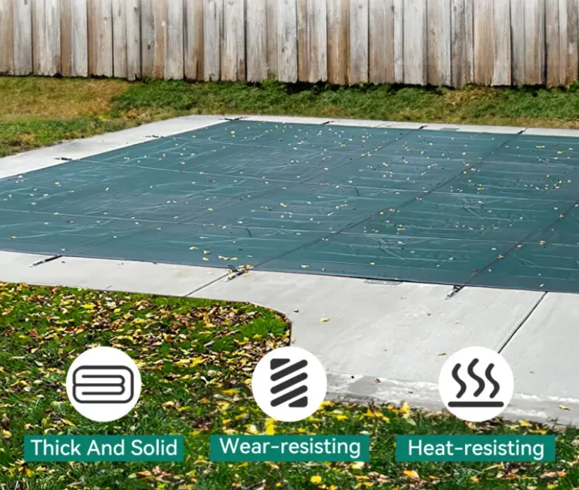 Mesh High Strength Solid Pool Cover for Swimming Pool Winter Safety Cover