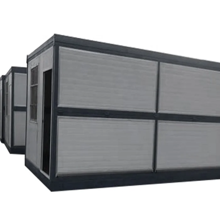 Light steel frame 20 ft folding prefab camping tiny cabin homes container house