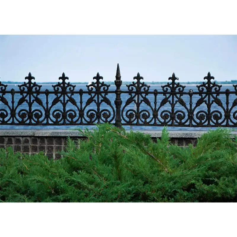 CBMmart curved design wrought iron porch railing balcony