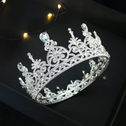 Модные свадебные тиары со стразами и кристаллами в европейском стиле, женские тиары для выпускного вечера, Свадебные короны невесты, тиары