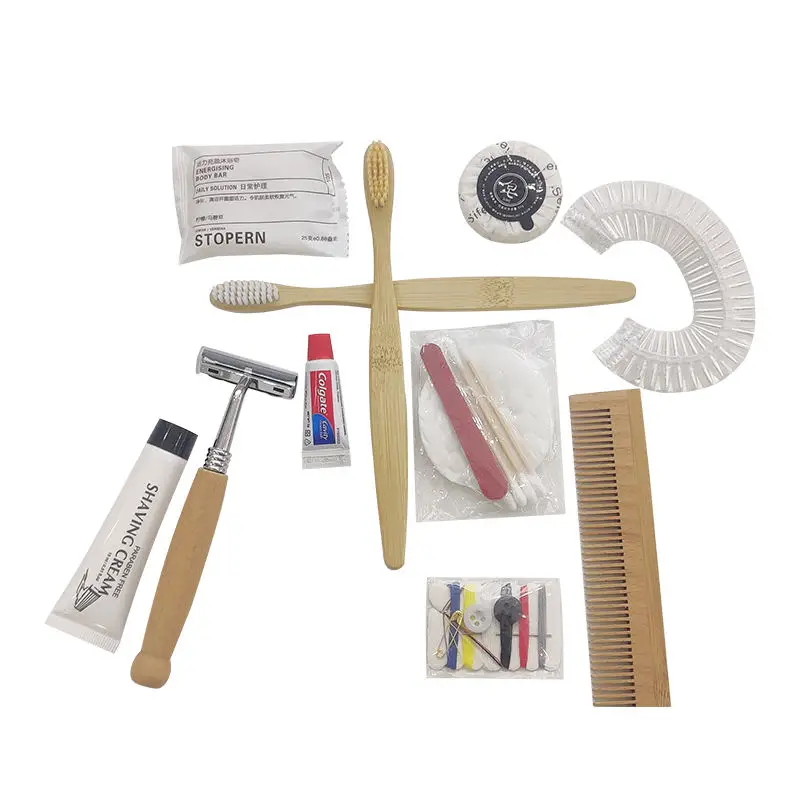 Custom Logo Luxury 5 Star Hotel Products Room Accessories Eco Friendly Full Set Hotel Supplies Hotel Amenities Set