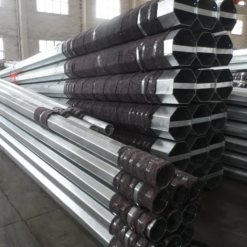 Factory Price Octagonal Road Traffic LED Powder Coating Steel Tapered Light Pole