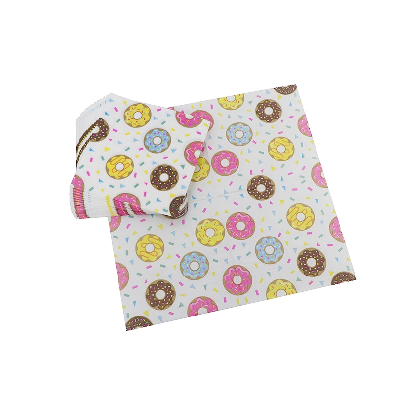 Wholesale recycled custom printed color cocktail dinner paper table napkins