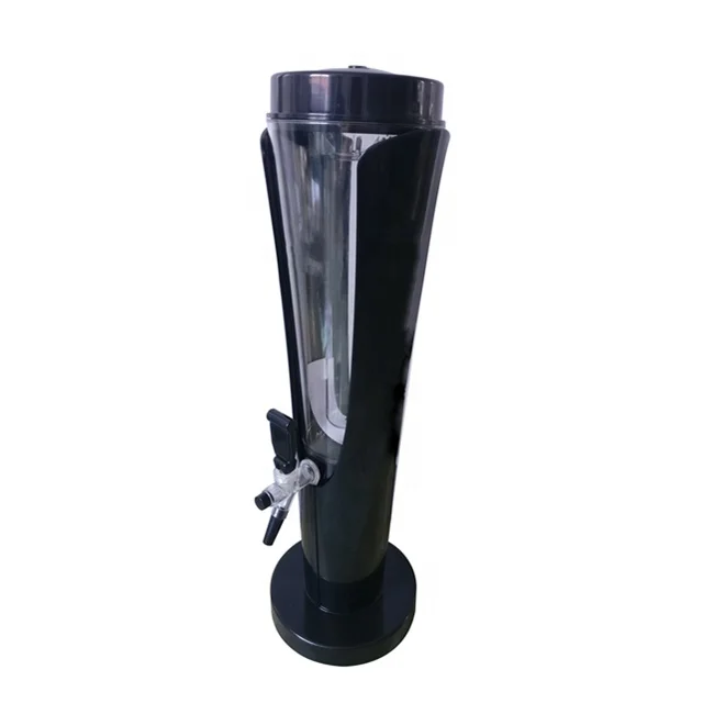 3liter plastic icicles Double leaf U type beer tower dispenser