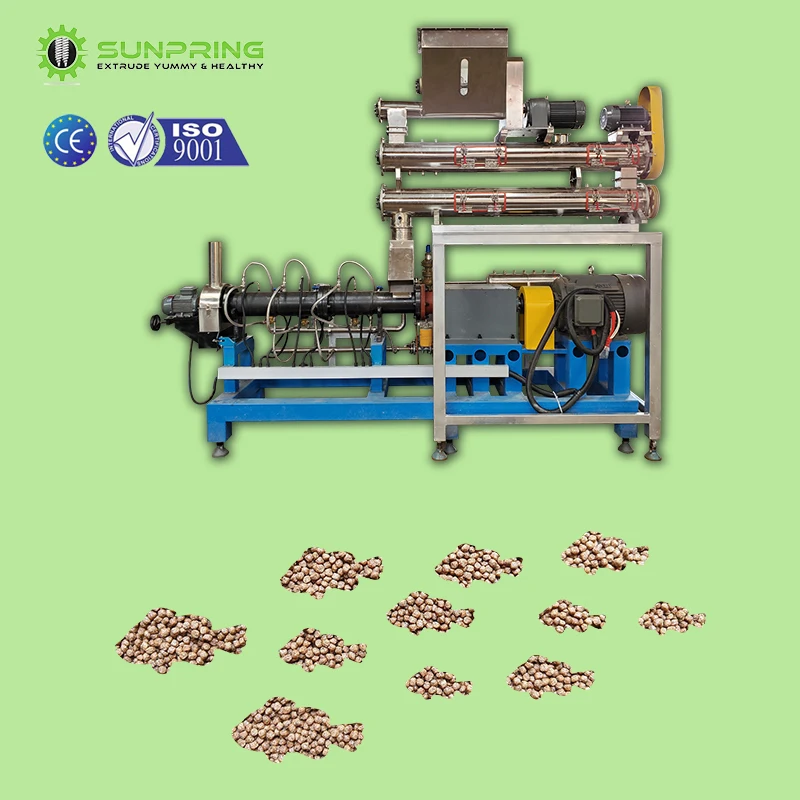 Cheap Commercial Floating Fish Feed Mill Pellet Extruder Machine Twin Screw Extruder For Feed Agricultural Fish Feed Processing