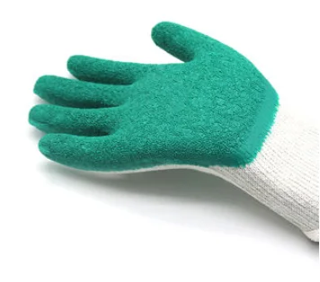 10 Gauge Polycotton Liner Coated Latex Palm Safety Work Industrial Gloves