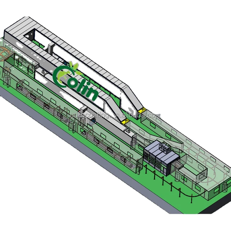 Customized Automatic Electrostatic Powder Coating Painting line for Sale