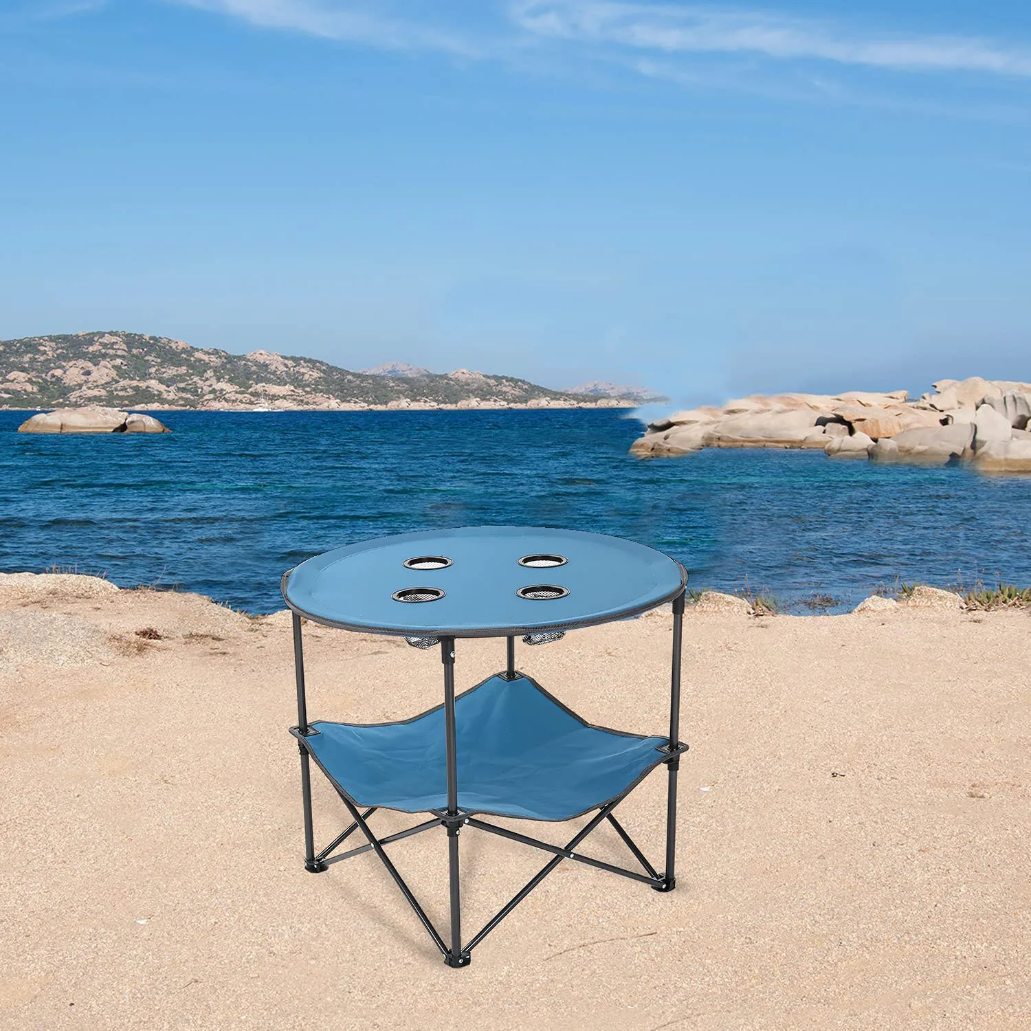 Customized Outdoor Furniture Portable Foldable Table Camping Tables Picnic Aluminium Alloy Light Folding Garden Desk