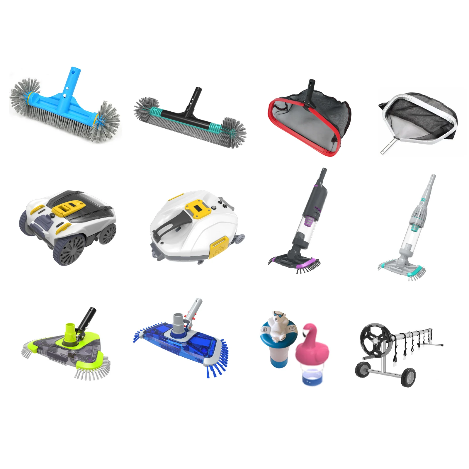 Wholesale Factory Price Pool Accessories Supplier Piscina Limpiador Full Cleaning Set Swimming Pool Equipment Accessories