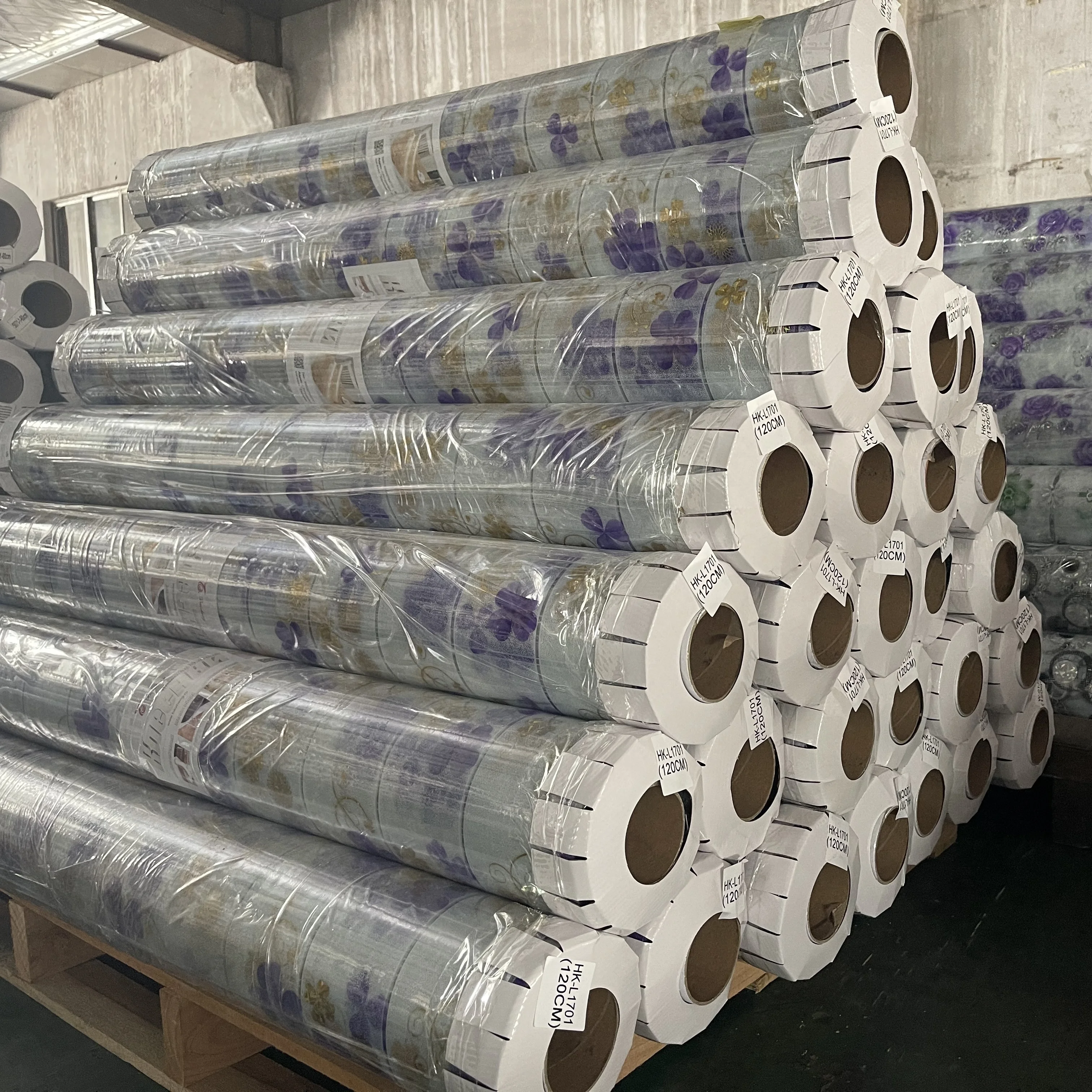 2022 New arrival pvc laminated tablecloth print lace tablecloth in roll