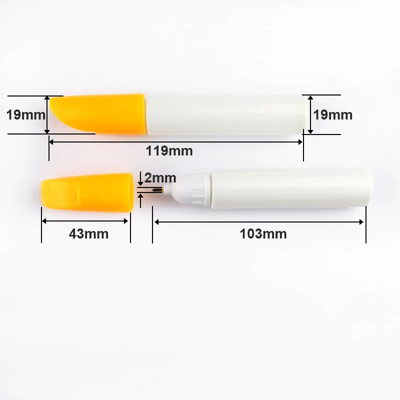 China Wholesale Plastic Metal Tip With Bush Car Scare Repair Pen Empty Marker