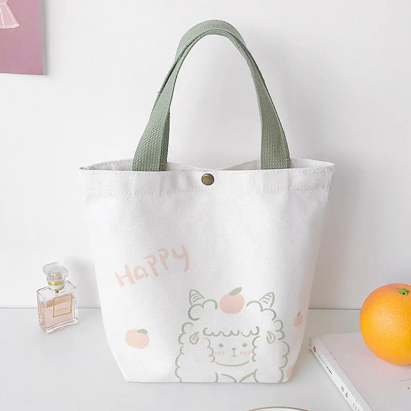 Custom Print New Style Promotional Christmas Canvas Tote Bag Candy Cotton Gift bags For Girls
