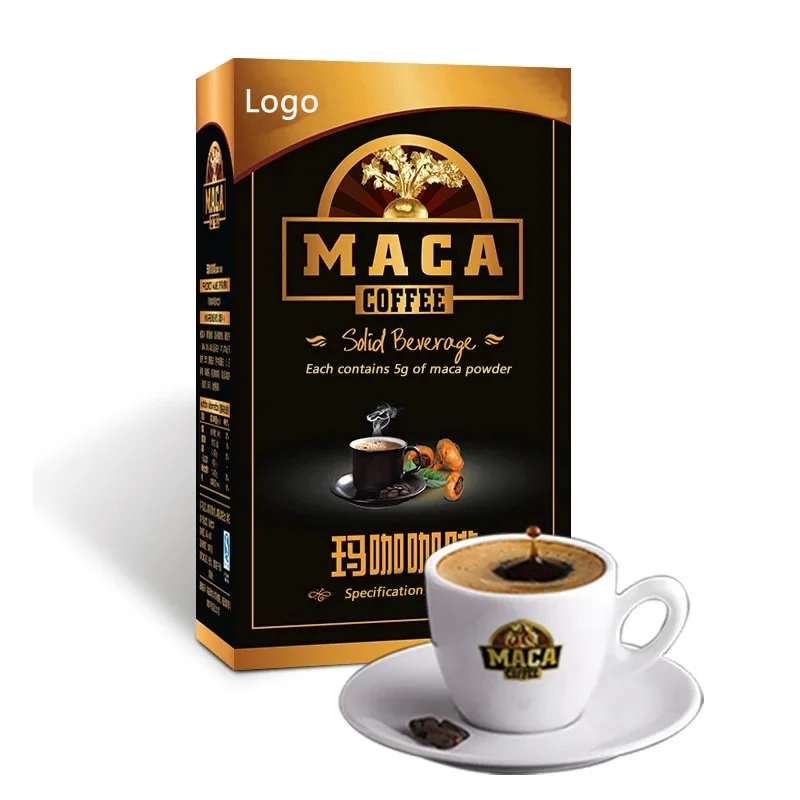 High Content Maca Energy Coffee Trade Maca Coffee Powder Maca Root Ginseng Epimedium Extract OEM For Men Sex