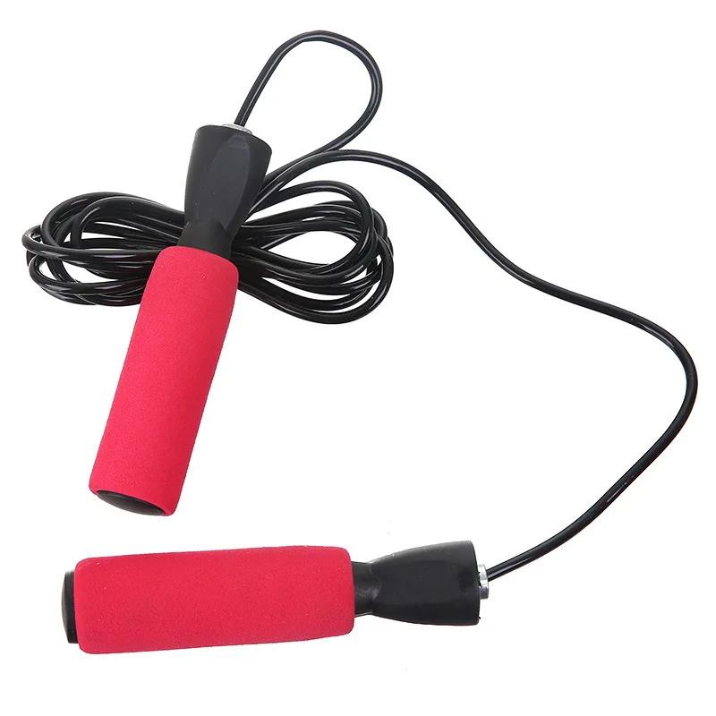 Wholesale adjustable Fitness non slip colourful Handle PVC Coated durable Steel Wire Speed Skipping Rope Jump Rope