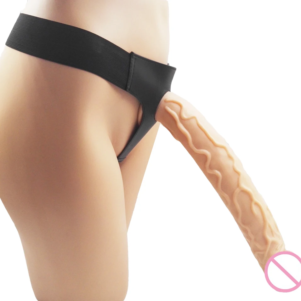 Sucker belt harness lesbian dildo panties/dildo for