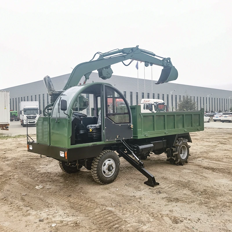 20ton Mining Self Dumping Soil Loading and Unloading Truck Excavator with Crane