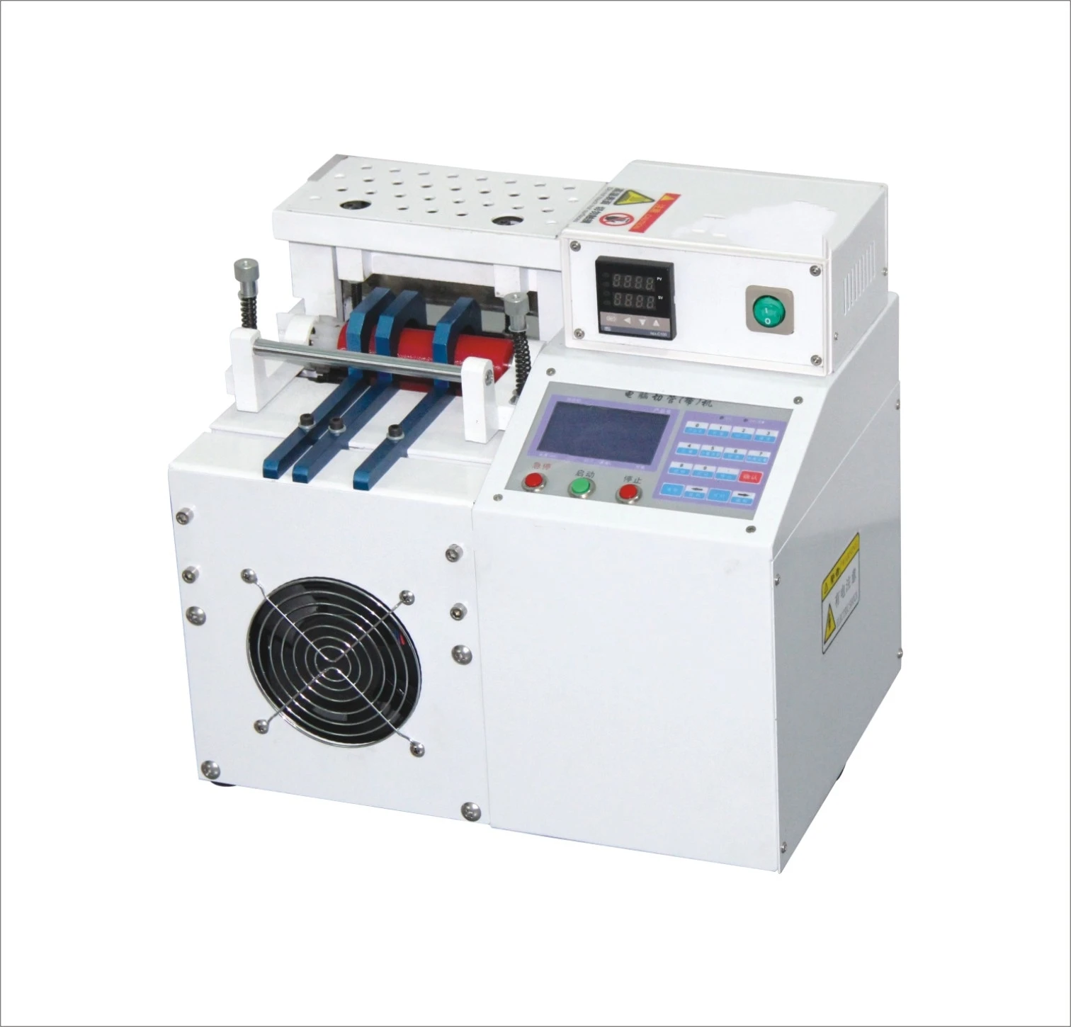 LA-160 Automatic heat shrink sleeve PVC tube cutting machine bonding tape pipe cutting machines Plastic insulating paper cutter