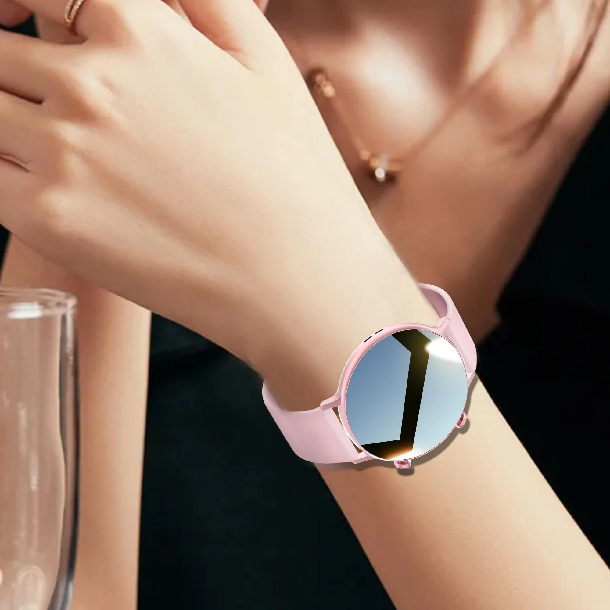 Round face unisex smart watch GW33 SE find cell phone multi sports health tracker ECG oxygen speaker BT call