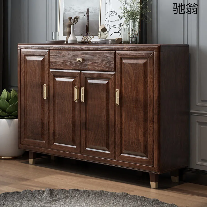 high quality modern solid wood shoes cabinet living room furniture shoe cupboard with shoe bench