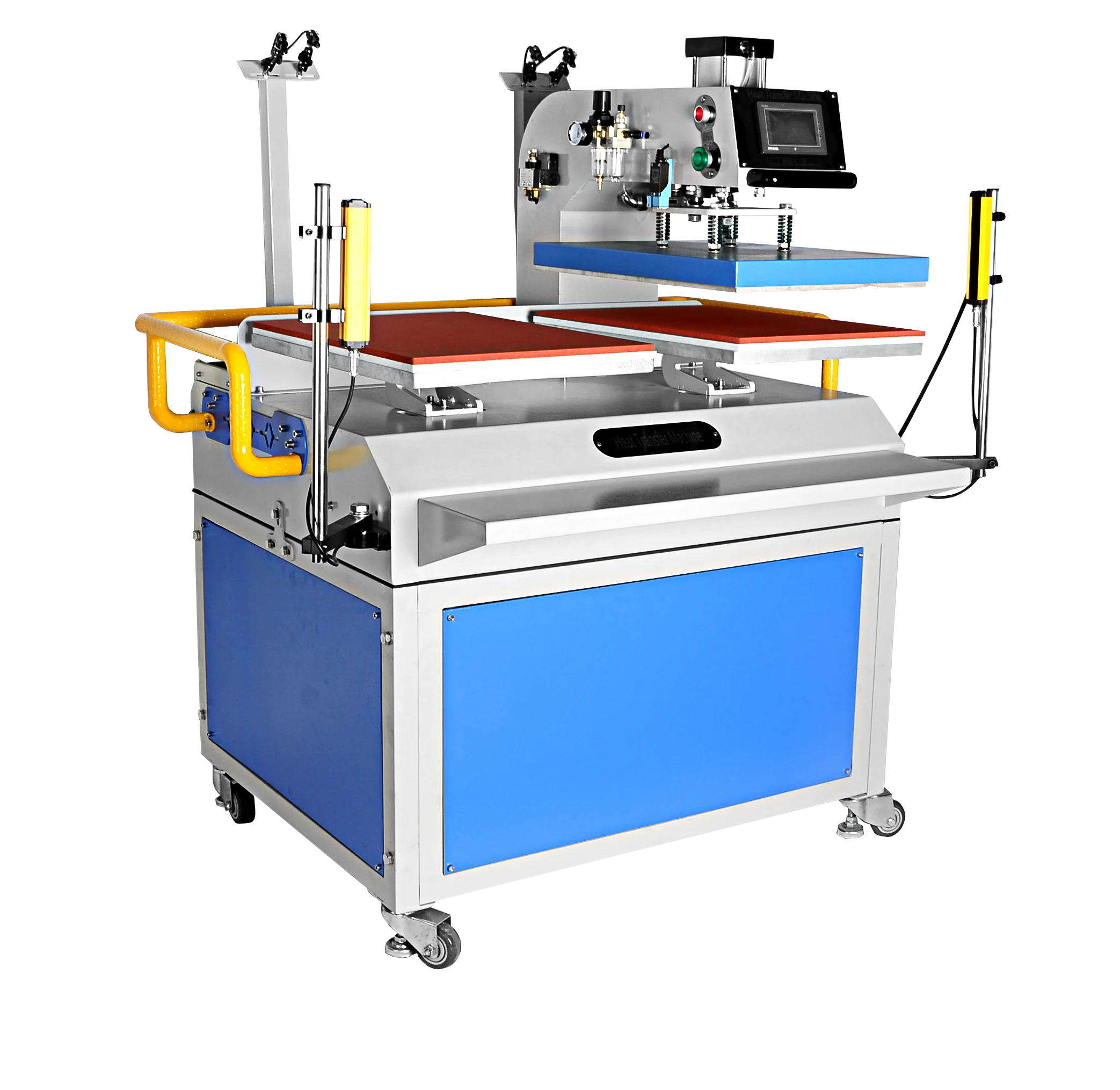 slide-way auto running cylinder air textile tee shirt digital sublimation full paper heat press machine 60x40cm