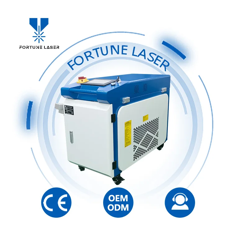 1500w 2000W 3000W Portable Fiber Laser Cleaning head Metal Rust Removal Laser Cleaner To Remove Rust and Paint machine