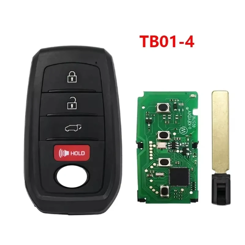 TB01-4 KD TB Smart Key Prox Remote Control with 8A Chip for Toyota Corolla Camry&Lexus Support 2110 0010 0410 0020 F43