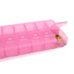 Pill Organizer 2 Times a Day Large 7 Day Vitamin Organizer AM PM/Weekly Daily Medicine Box Cases for Pills Fish Oil Supplements