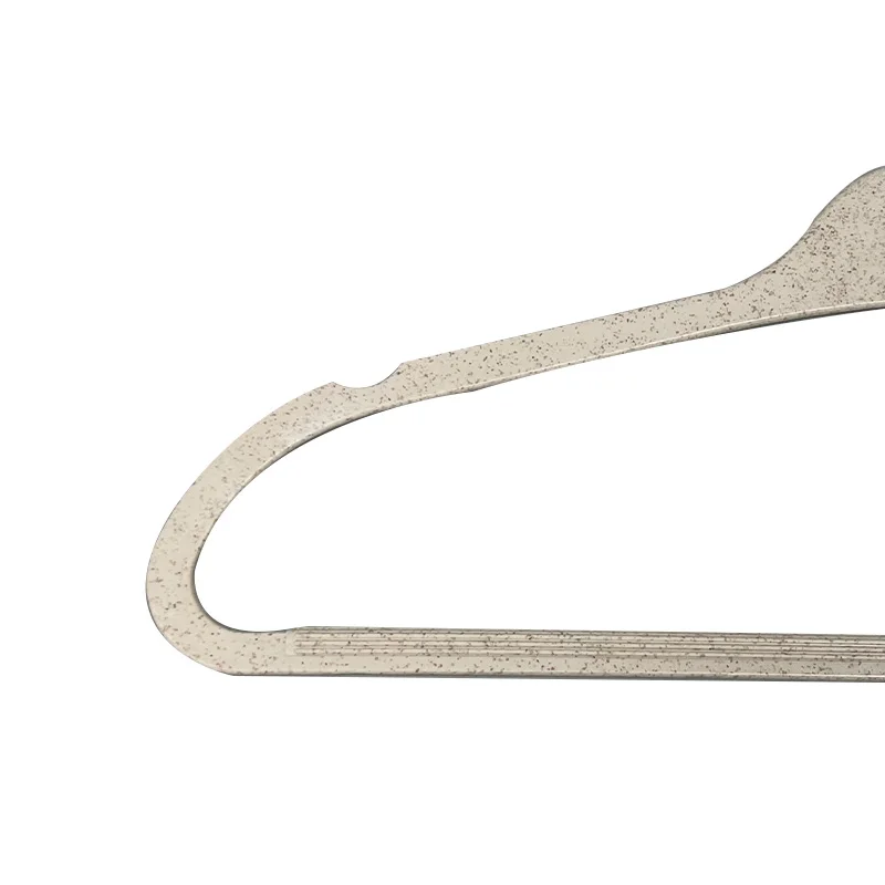 Pioneera 360 Rotary Hook Non slip Adult White Velvet Clothes Hangers with Space Saving Biodegradable Eco Wheat Straw Hanger