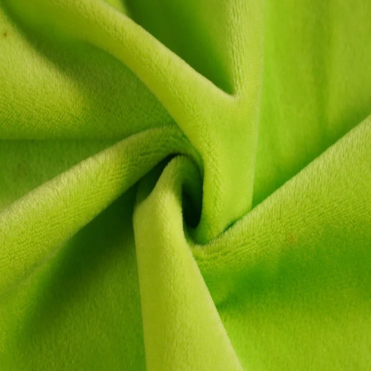 100% Polyester Crystal Super Soft Velvet Material Sofa Cover Plush Toy Fabric